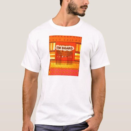 Gouden Rood Afrikaanse Traditionele Kleuren Plezie T-shirt (Voorkant)