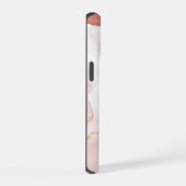 Gouden Rood Aquarel Marmerpatroon iPhone 15 Case (Rechterkant)