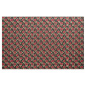 Gouden Rood Bloemwerk Stof (Yard (91,4 cm))