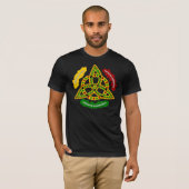 Gouden, rood en groen t-shirt (Voorkant volledig)