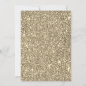 Gouden Rood Frame Wijn Glitter Afstudeerhoed Rood Kaart (Achterkant)
