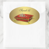 Gouden Rood Tiara Feest Favoriet Label Enveloppe Z (Tas)