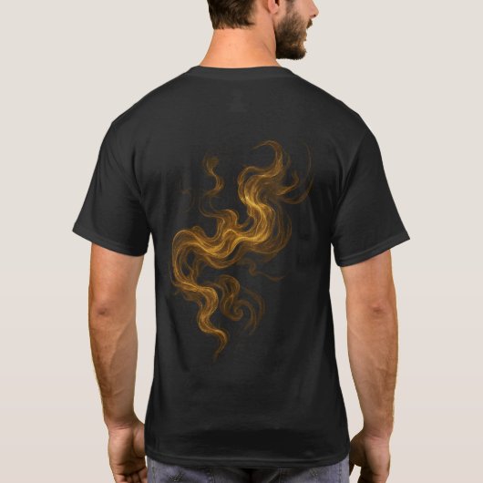 gouden rookpatroon t-shirt (Achterkant)