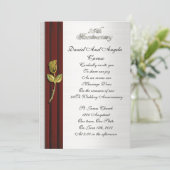 Gouden roos, 25e Jubileum gelofte verlenging Kaart (Staand voorkant)