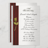 Gouden roos, 25e Jubileum gelofte verlenging Kaart (Voorkant / Achterkant)