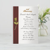 Gouden roos, 50e Jubileum gelofte verlenging Kaart (Staand voorkant)