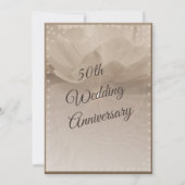 Gouden Roos 50ste verjaardag Kaart (Achterkant)