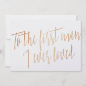 Gouden Roos "Aan de eerste man van wie ik ooit heb Kaart (Voorkant)