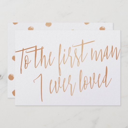 Gouden Roos "Aan de eerste man van wie ik ooit heb Kaart (Voorkant / Achterkant)