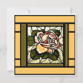 Gouden Roos Art Deco Kaart (Voorkant)