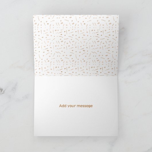 Gouden Roos "Bedankt dat je mijn bruidsmeisje bent Bedankkaart (Binnen)