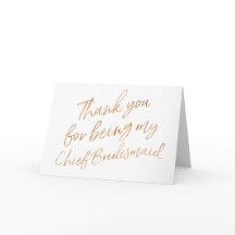 Gouden Roos Bedankt dat je mijn Chief Bridesmaid b