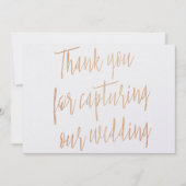 Gouden Roos "Bedankt voor het vastleggen van onze Bedankkaart (Voorkant)