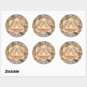 Gouden Roos Delta 7 | Heilige Geometrie Sticker (Vel)