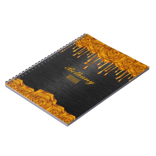 Gouden Roos gepersonaliseerde Notitieboeken (Linkerzijde)