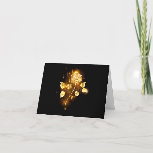 Gouden roos ( goud roos ) (Voorkant)