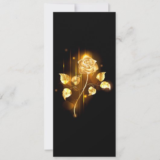 Gouden roos ( goud roos ) aankondiging (Voorkant)