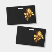 Gouden roos ( goud roos ) badge (Voor- en achterkant)