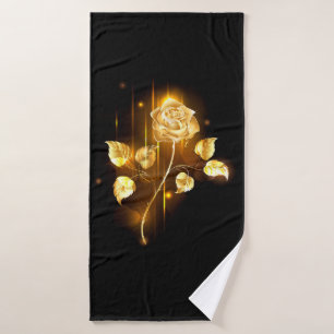 Gouden roos ( goud roos ) badhanddoek