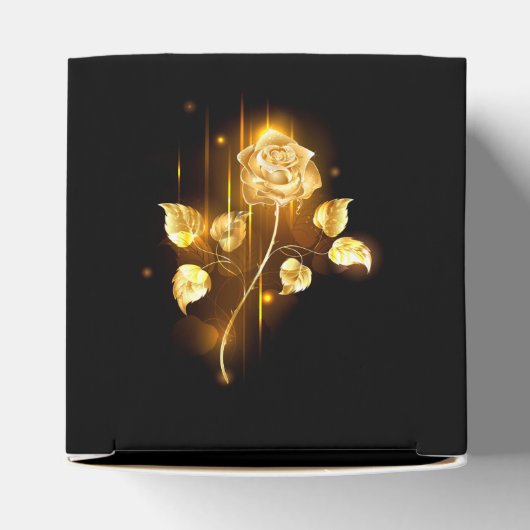 Gouden roos ( goud roos ) bedankdoosjes (Bovenkant)