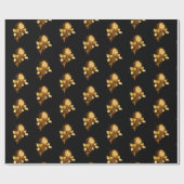 Gouden roos ( goud roos ) cadeaupapier (Vlak)