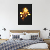 Gouden roos ( goud roos ) canvas afdruk (Insitu (Slaapkamer))