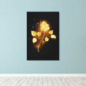 Gouden roos ( goud roos ) canvas afdruk (Insitu (Houten vloer))