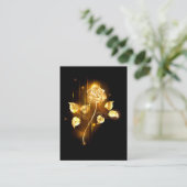 Gouden roos ( goud roos ) contactkaartje (Staand voorkant)