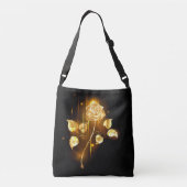 Gouden roos ( goud roos ) crossbody tas (Achterkant)