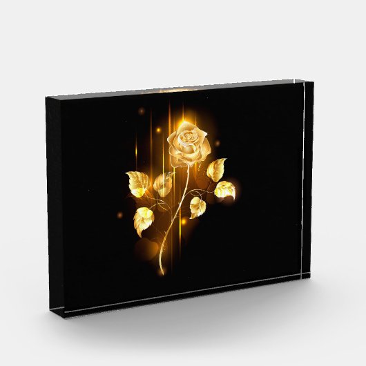 Gouden roos ( goud roos ) fotoblokken (Links)