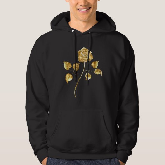 Gouden roos ( goud roos ) hoodie (Voorkant)