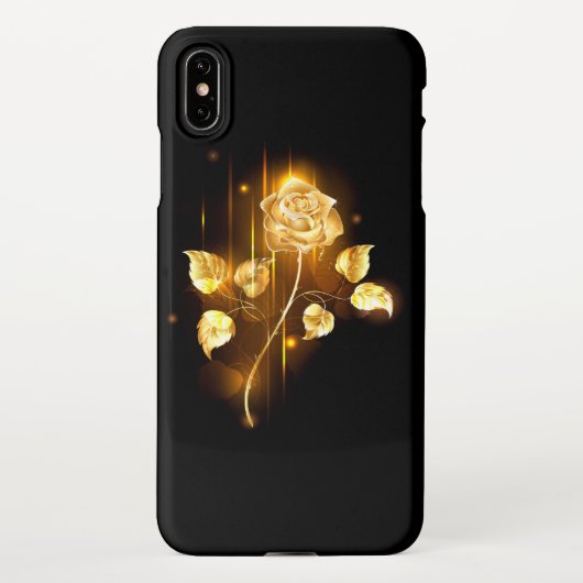 Gouden roos ( goud roos ) iPhone hoesje (Achterkant)