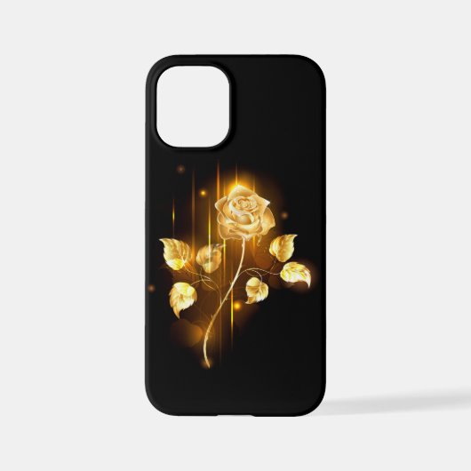 Gouden roos ( goud roos ) iPhone hoesje (Achterkant)