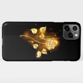 Gouden roos ( goud roos ) iPhone hoesje (Achterkant horizontaal)