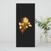 Gouden roos ( goud roos ) kaart (Staand voorkant)