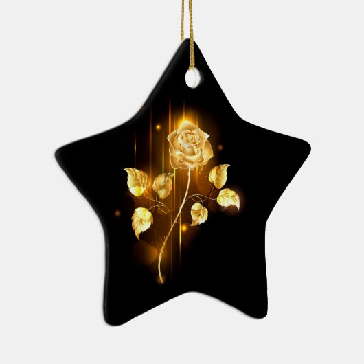 Gouden roos ( goud roos ) keramisch ornament (Rechts)