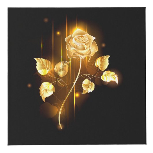 Gouden roos ( goud roos ) kubus (Rechts)