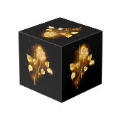 Gouden roos ( goud roos ) kubus (Achter hoekig)
