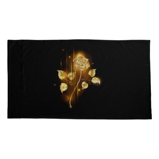 Gouden roos ( goud roos ) kussensloop (Achterkant)