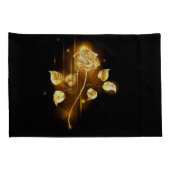 Gouden roos ( goud roos ) kussensloop (Achterkant-Rechts)