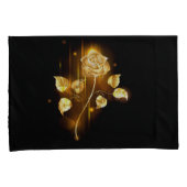 Gouden roos ( goud roos ) kussensloop (Voorkant-Rechts)