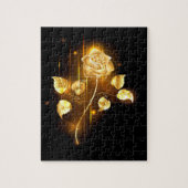 Gouden roos ( goud roos ) legpuzzel (Verticaal)
