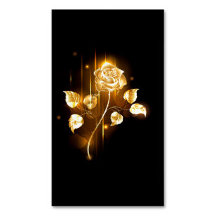 Gouden roos ( goud roos ) magnetisch visitekaartje