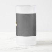 Gouden roos ( goud roos ) matglas bierpul (Center)