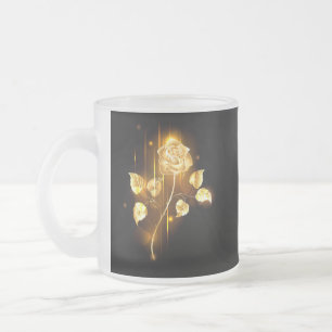 Gouden roos ( goud roos ) matglas koffiemok