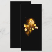 Gouden roos ( goud roos ) menu (Voorkant / Achterkant)