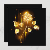 Gouden roos ( goud roos ) menu (Voorkant / Achterkant)