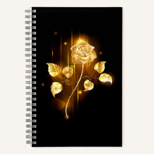 Gouden roos ( goud roos ) notitieboek