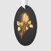 Gouden roos ( goud roos ) ornament (voorkant)