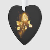 Gouden roos ( goud roos ) ornament (voorkant)